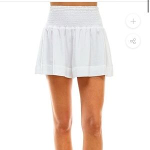 2 TCEC smocked shorts - Black and white sold together